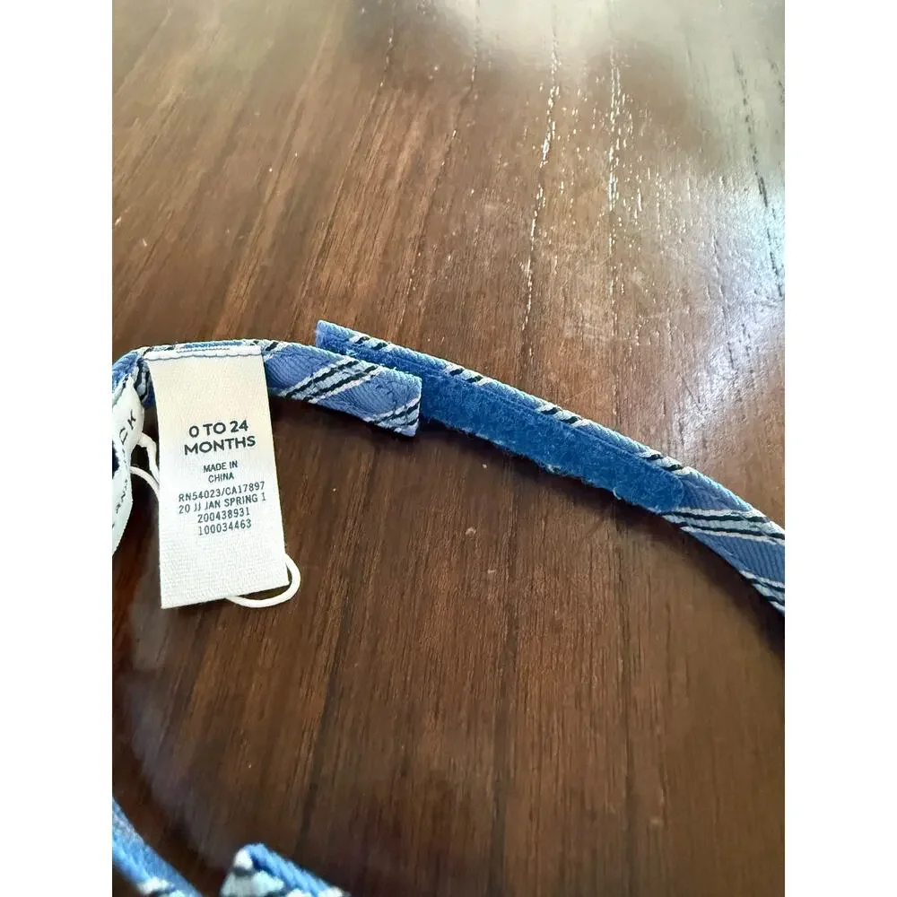 NWT Boys Blue Striped Bow Tie